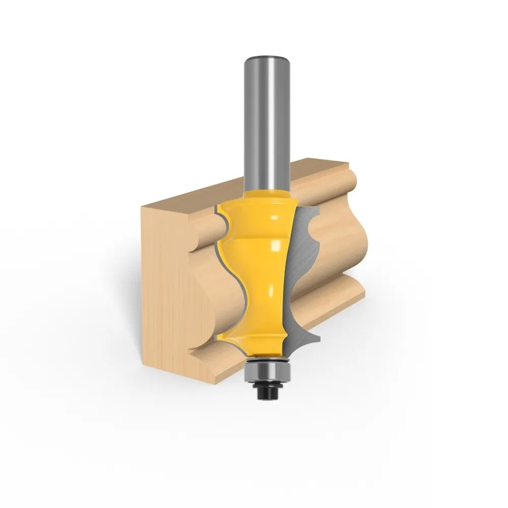 2pcs 1/2 Shank Fishtail Handrail Router Bit Sharp Cutting Edge Steel Construction Fish Type Router Bit