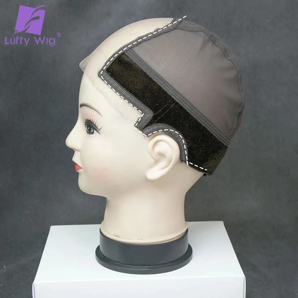 Swiss Lace Wig Cap For Making Wigs Genius Mesh Wig Grip Cap With Lace Glueless Invisibale Wig Caps With Adjustable Straps Luffy