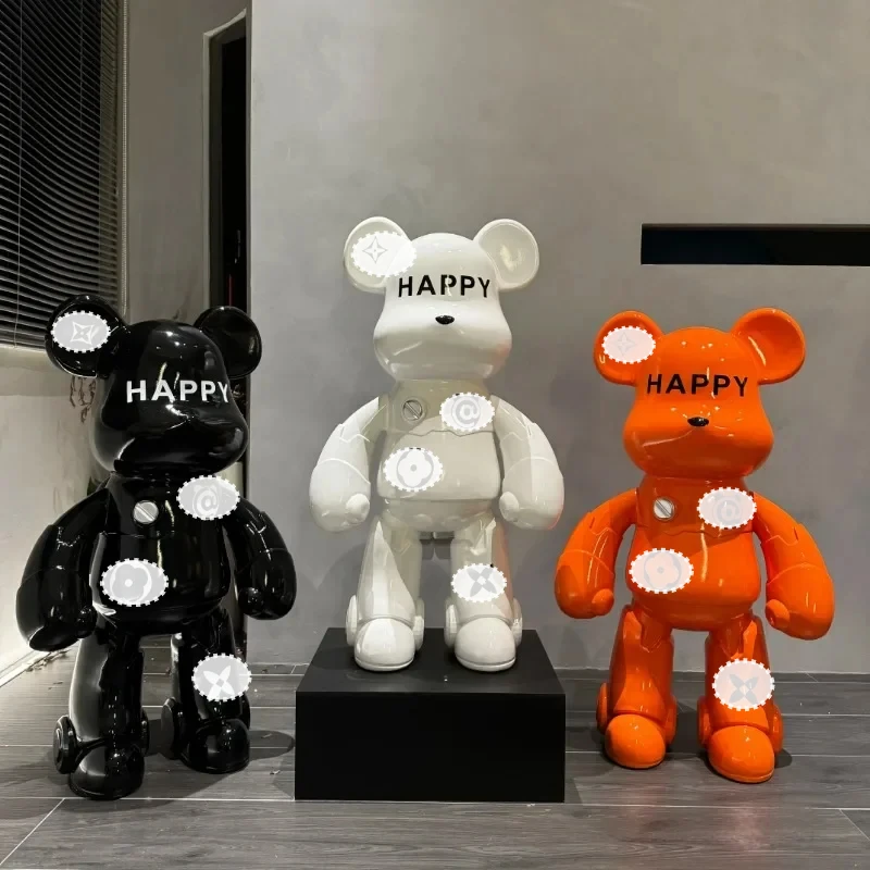 80CM Violent Bear Living Room Decoration, Bear-shaped Piggy Bank, Housewarming Gift, Bedroom Piggy Bank, High-end Atmosphere