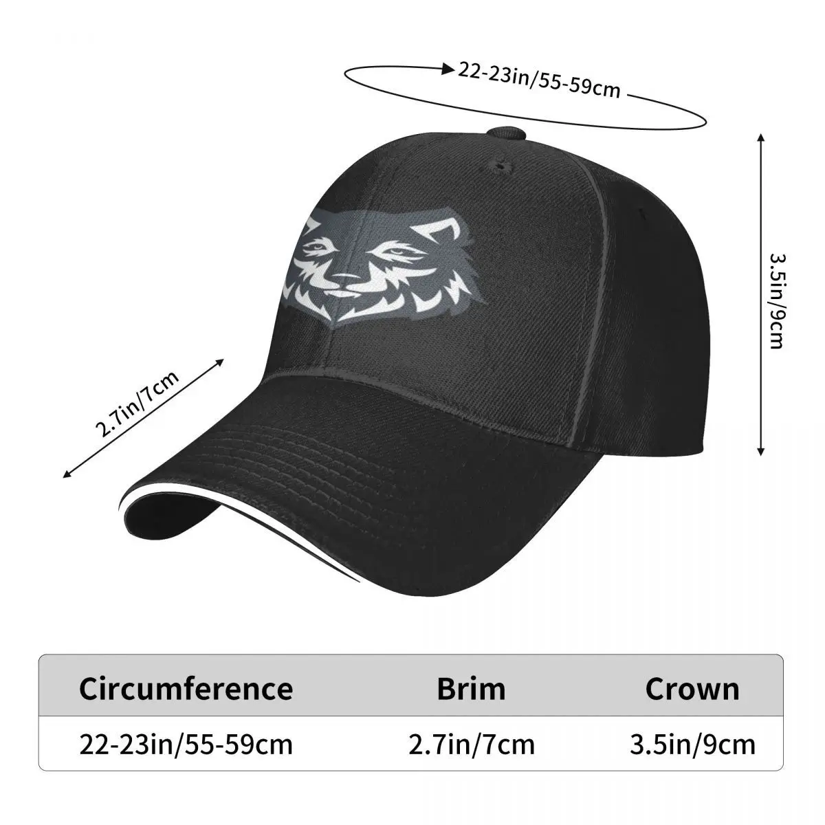 Wolf 1648 Pet Heren Pet Custom Logo Caps Voor Mannen Pet Gratis Verzending Man Hoed Baseball Pet