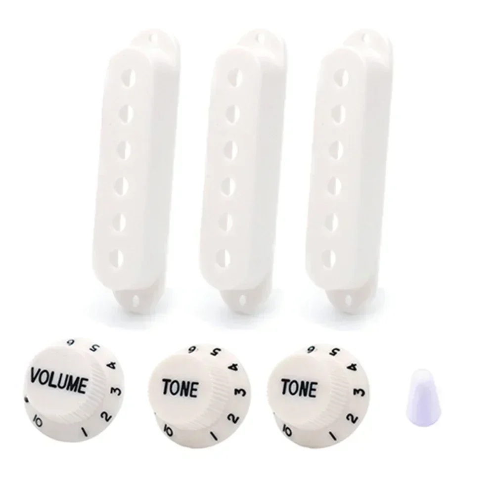 48/50/52mm ST Electric Guitar Single Coil Pickup Covers 1 Volume 2 Tone Knob Pickup Cover Guitar Parts Accessories