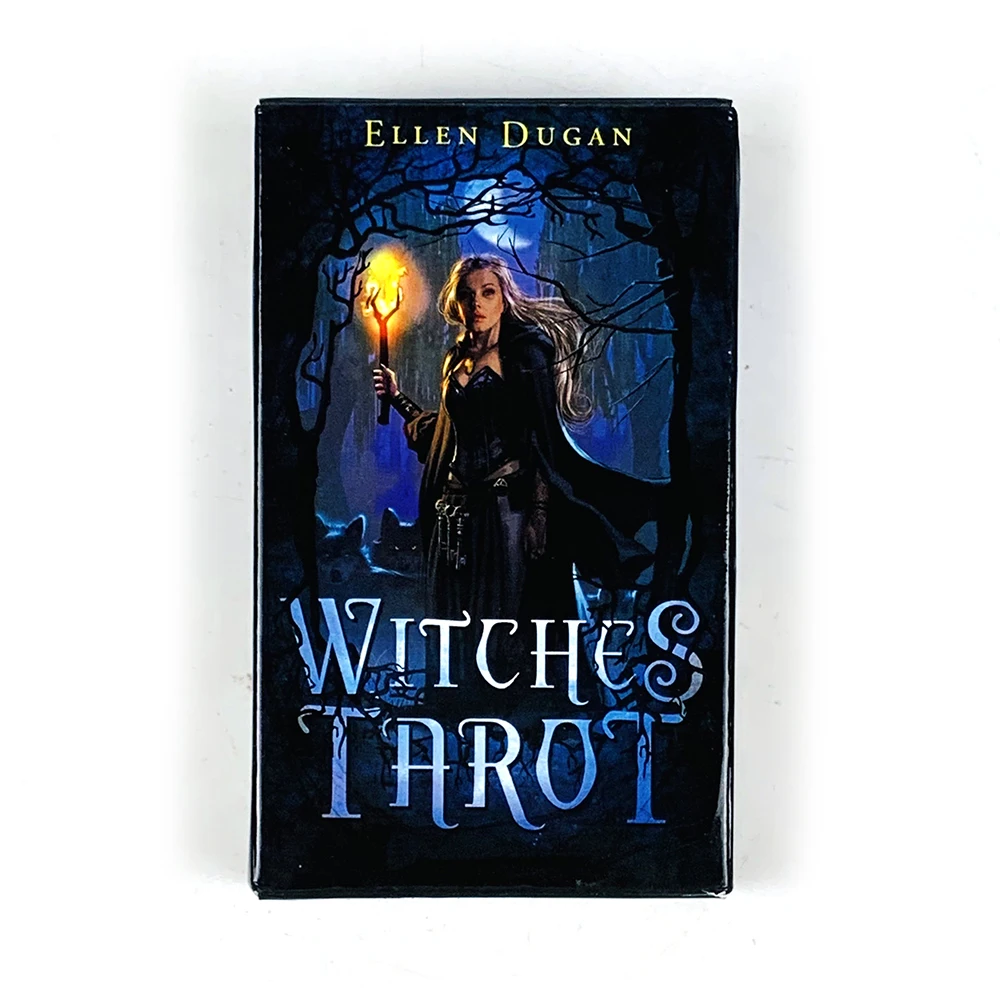 Hot-Selling Witches Tarot Cards A 78 Deck Oracle English Visions Divination Edition Borad Playing Games For Women Girls
