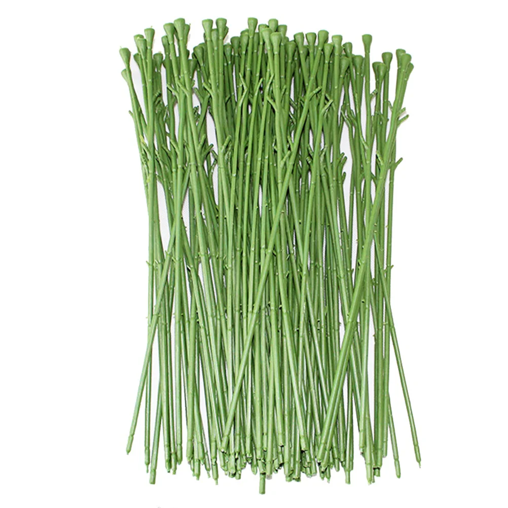 50 Pcs Stalks for Artificial Flower Heads Florist Craft Project Accessories Stem Wire