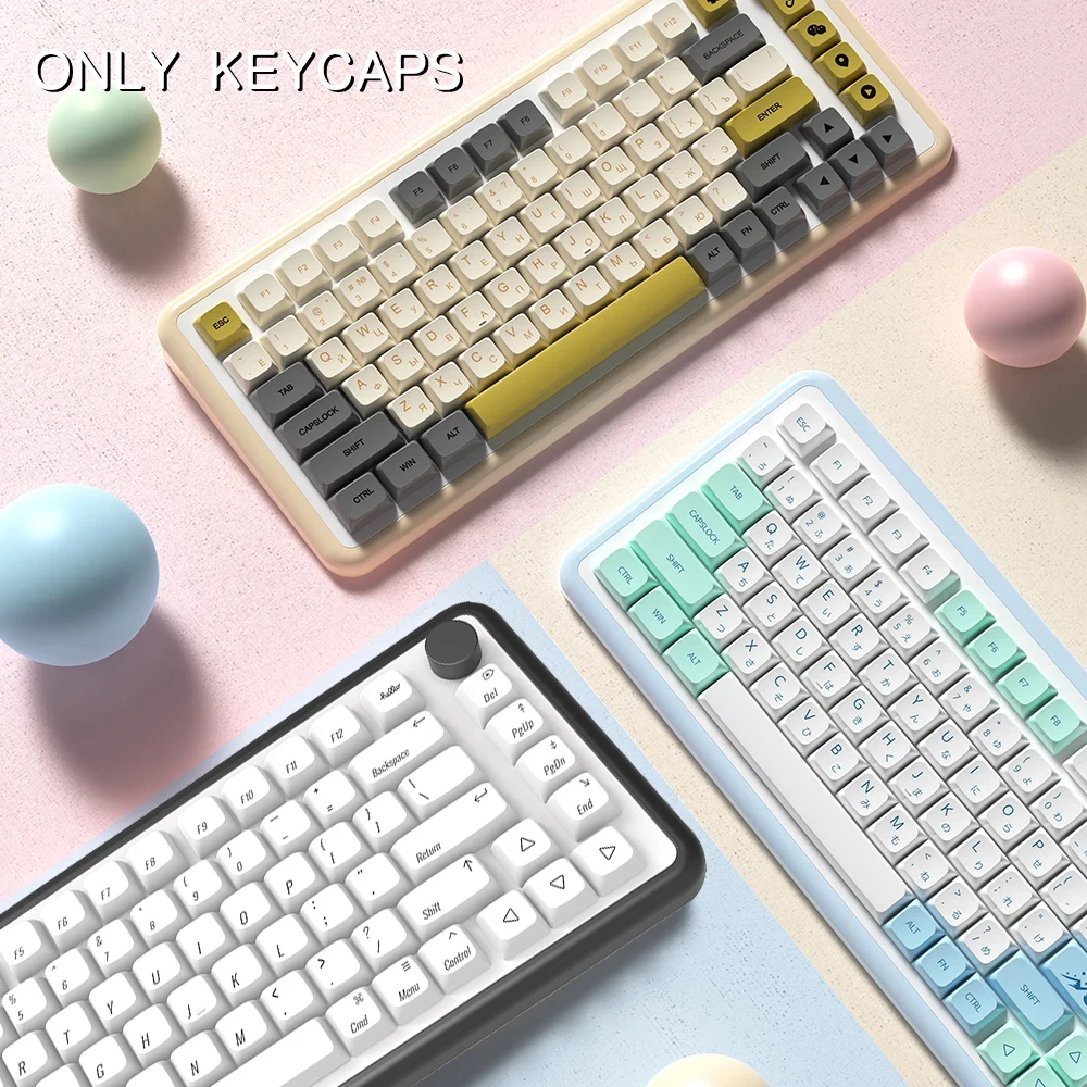 

XDA Profile PBT keycaps Korean Spanish French Japanese Brazilian Russian keycap For MX Switch Mechanical Keyboard Custom key cap