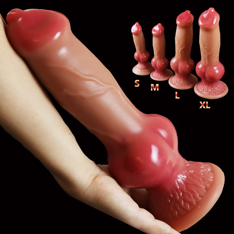 Dog Dildo/Huge Dildo Animal Realistic Penis with Suction Cup Big Butt Plug Giant Monster Cock Dick Adults Supplies for Men Women