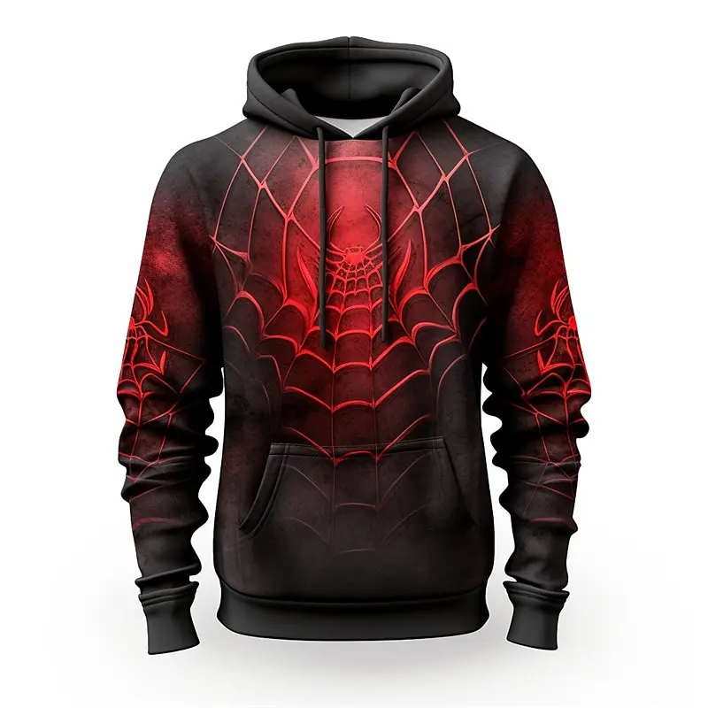 

Men's 3DSpider Graphic Prints Leisure 3D Printing Hoodie Pullover Holiday Outgoing Spring and Autumn Clothing