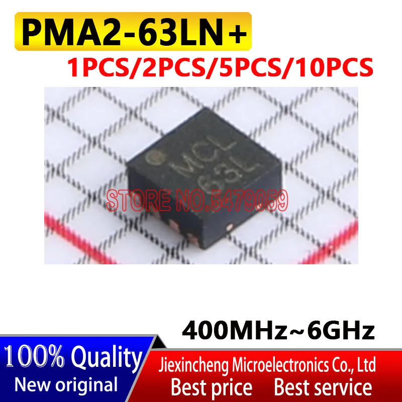 

(1PCS-10PCS) PMA2-63LN+ PMA2-63LN MARKING:63L QFN RF Amplifier New original