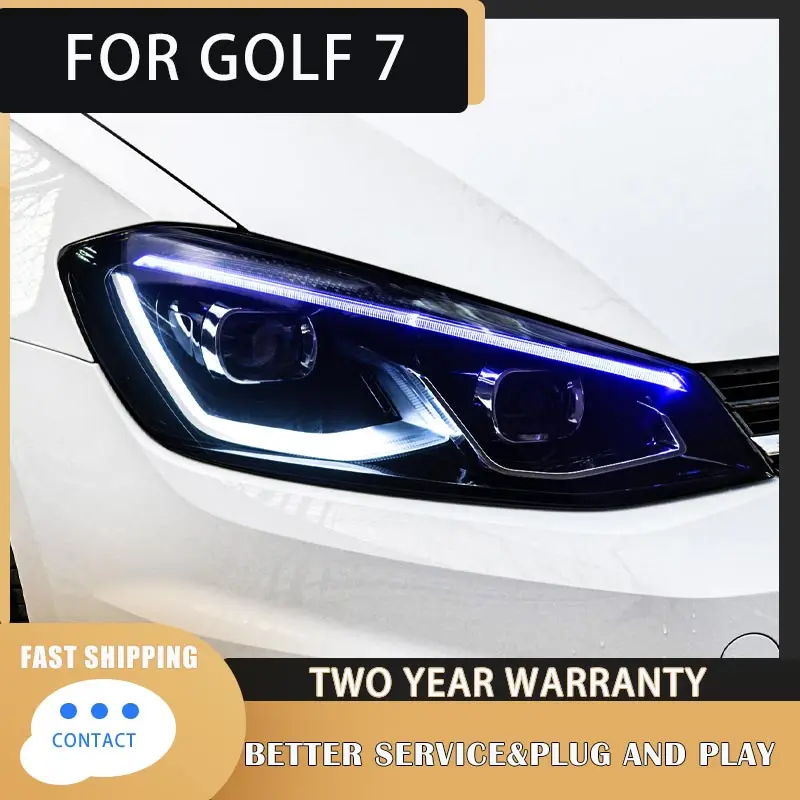 Car Lights for VW Golf7 Golf 7 MK7 Headlight 2013-2017 GTI Head Lamp Drl Projector Lens Automotive Accessories