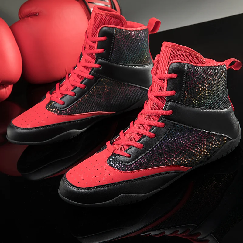 Men New Wrestling Shoes Comfortable Outdoor Fitness Brand Male Lightweight Struggle Combat Non-Slip Top Quality Boxing Shoes