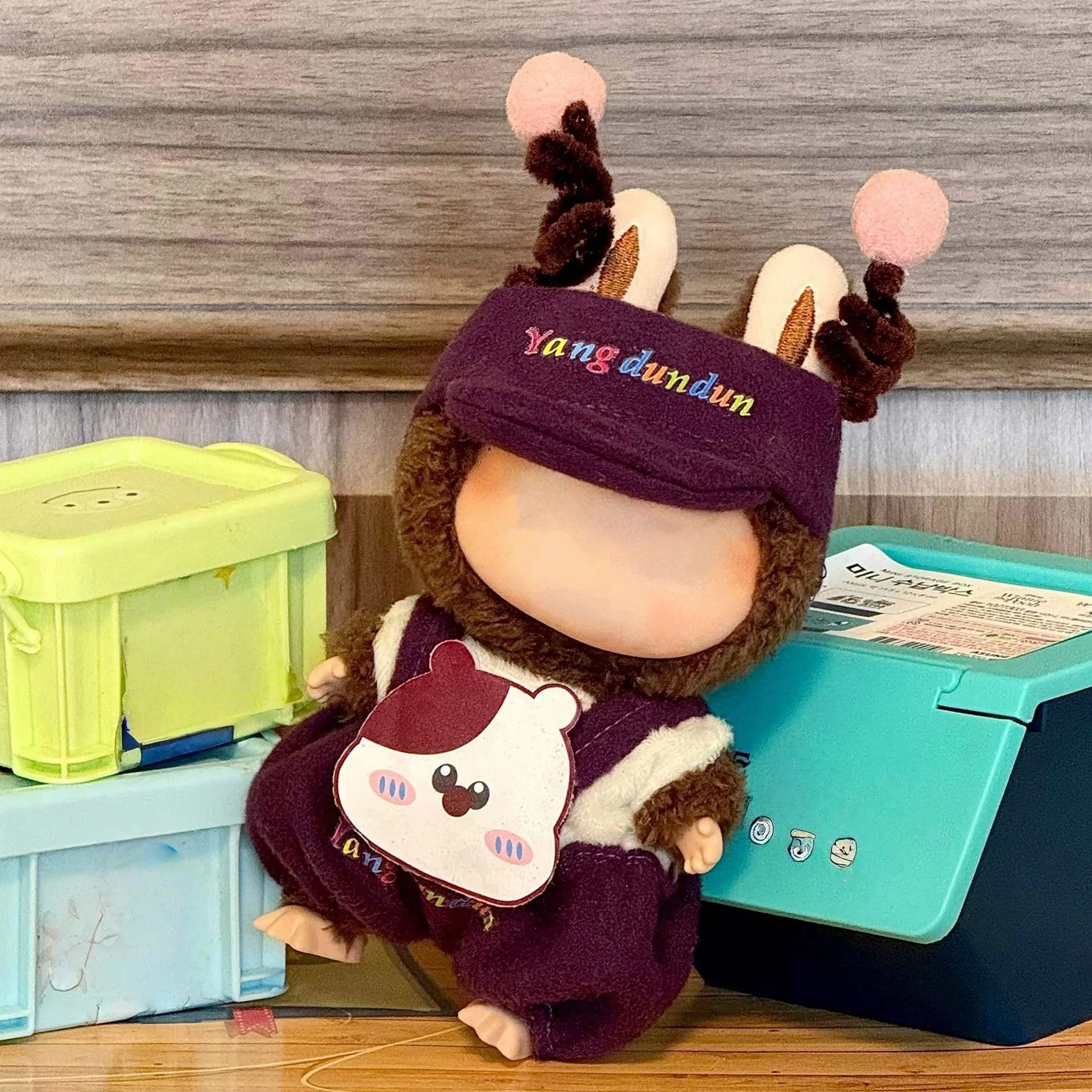 

Autumn and winter new collection: Doll clothes, overalls, cartoon bear doll clothes, three-piece set