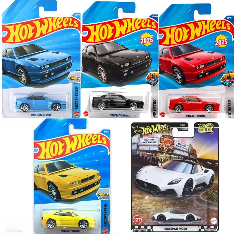 Coche Original Hot Wheels Maserati Mc20 Shamal Toys 1/64, Vehículo Fundido a Presión, Colección de Modelos Boulevard Factory Fresh, Regalo de Cumpleaños