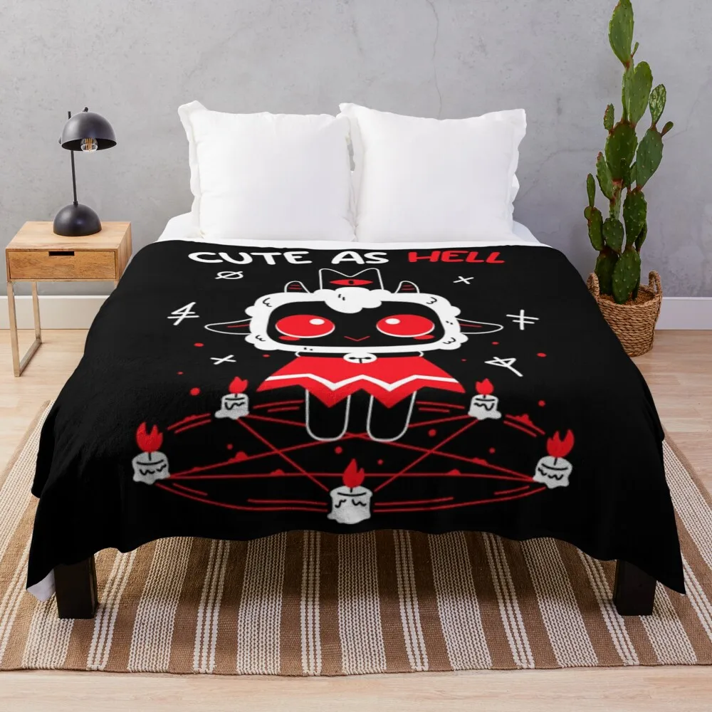 

Cult Of The Lamb Throw Blanket Cozy Napping Blanket Gift for Mom Dad