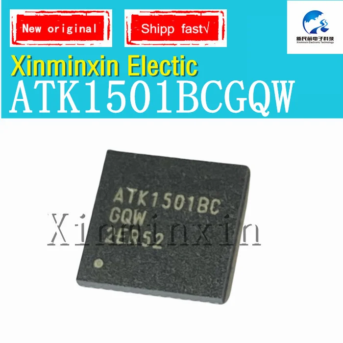 Chip SMD IC original, ATK1501BCGQW ATK1501BC GQW QFN-52, novo, em estoque, 1pc por lote