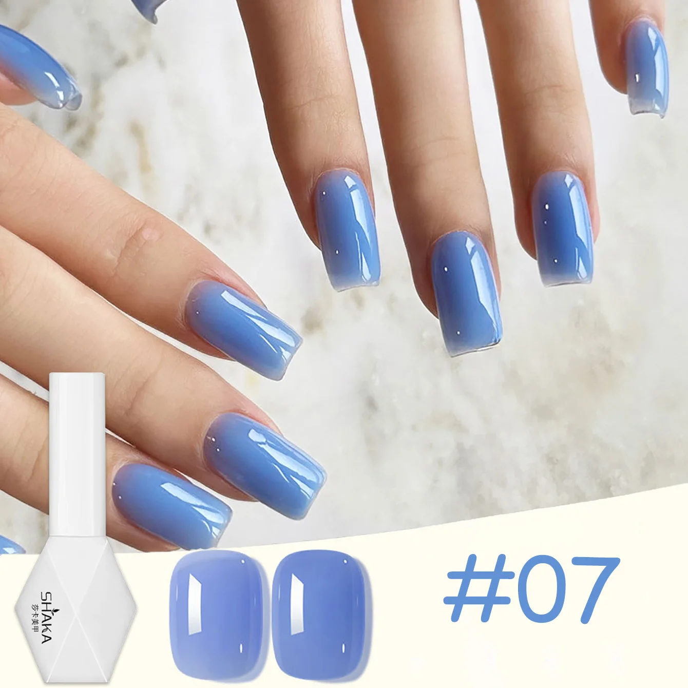 1 قطعة WS الخريف الشتاء الأزرق الوردي الأبيض هلام مسمار البولندية الدوبامين معكرون الحلوى الجليد شفافة صالون الأظافر مسمار ملصقات الأظافر لوازم