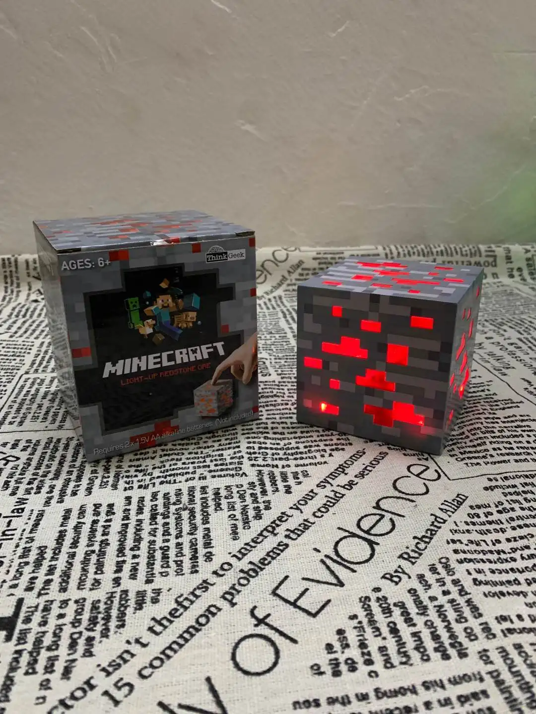 Minecraft Brownstone Torch Lamp USB Rechargeable Led Night Lights Bedroom Lamp Table Lamps Toy Lamps for Children Kids Gifts