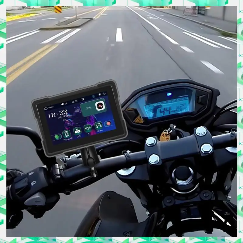 

3C Electron 5 Inch Motorcycle Wireless Carplay Android Auto Portable Smart Player Waterproof Motorcycle Display DVR,5 Inch Motor