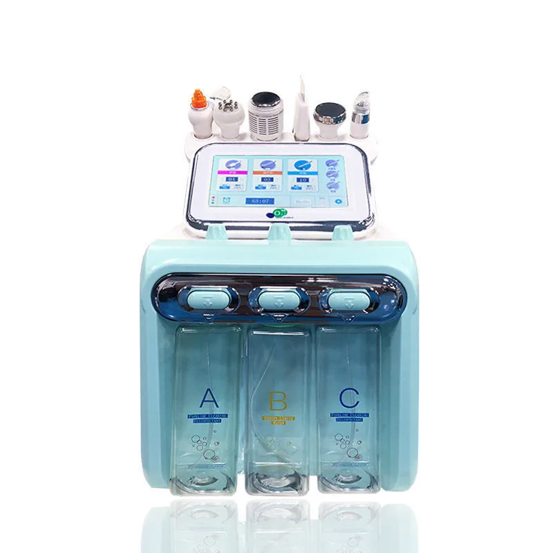 

NEW 6 in 1 Pro Oxygen Facial Machine Clean Skin Care BIO Light RF Vacuum Facial Machine Hydro Water Oxygen Jet Peel Machine