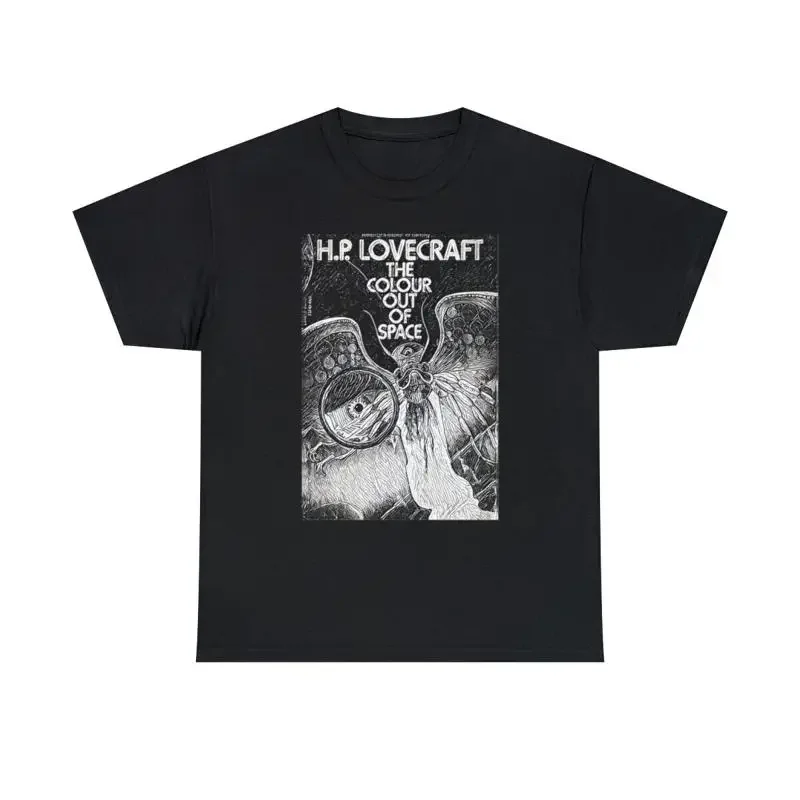 H P Lovecraft The Colour Out Of Space Print Heavy Cotton T Shirt