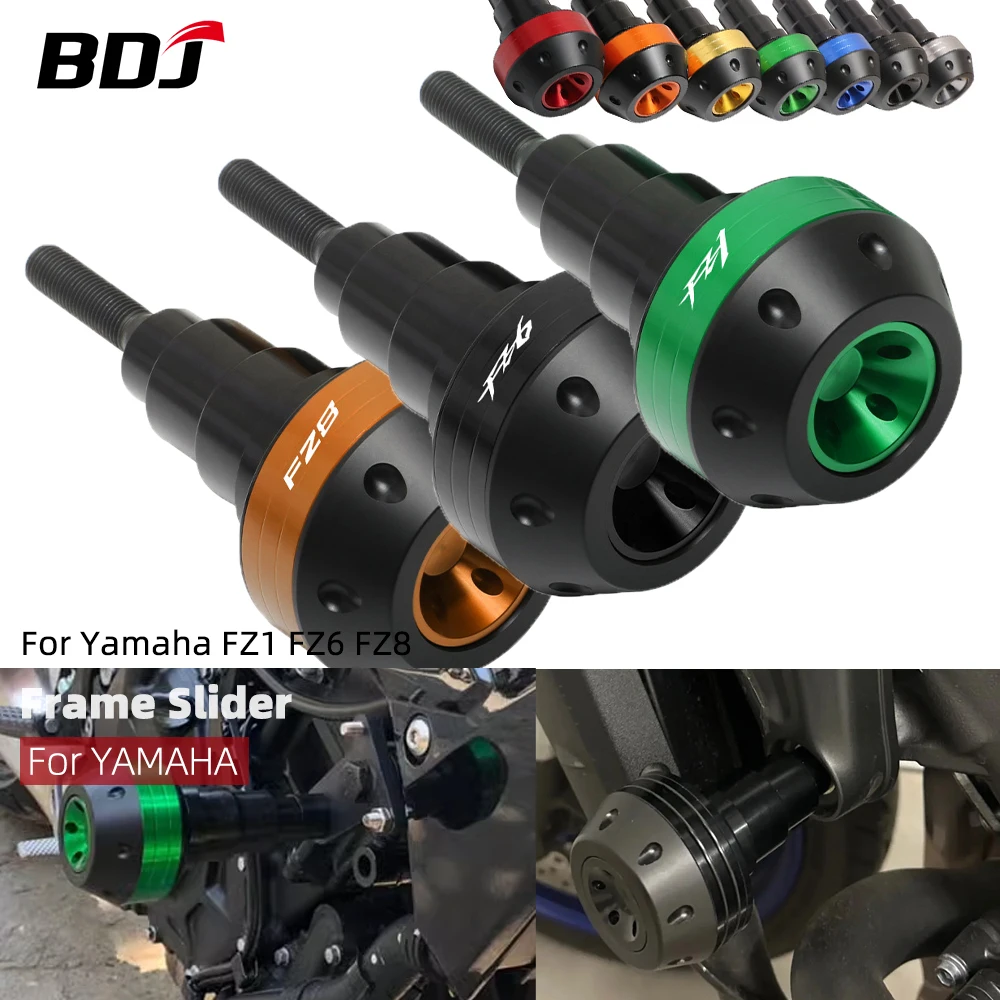 BDJ FZ1 FZ6 FZ8 parachoques marco deslizante Protector contra choques Bola de caída para Yamaha motocicleta protección contra caídas almohadilla contra choques