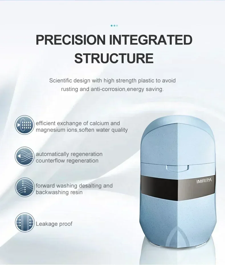 Water Softeners IMRITA Home Compact Automatic Ion Exchange Resin Hard Water Softener System