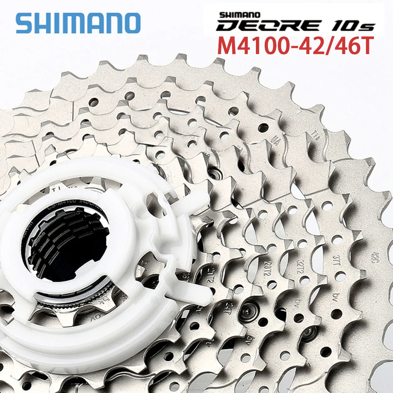 

SHIMANO 10S MTB кассета Deore M4100 для горного велосипеда с храповым механизмом 42T 46T 10V K7 10-скоростной внедорожный велосипед с механизмом свободного хода