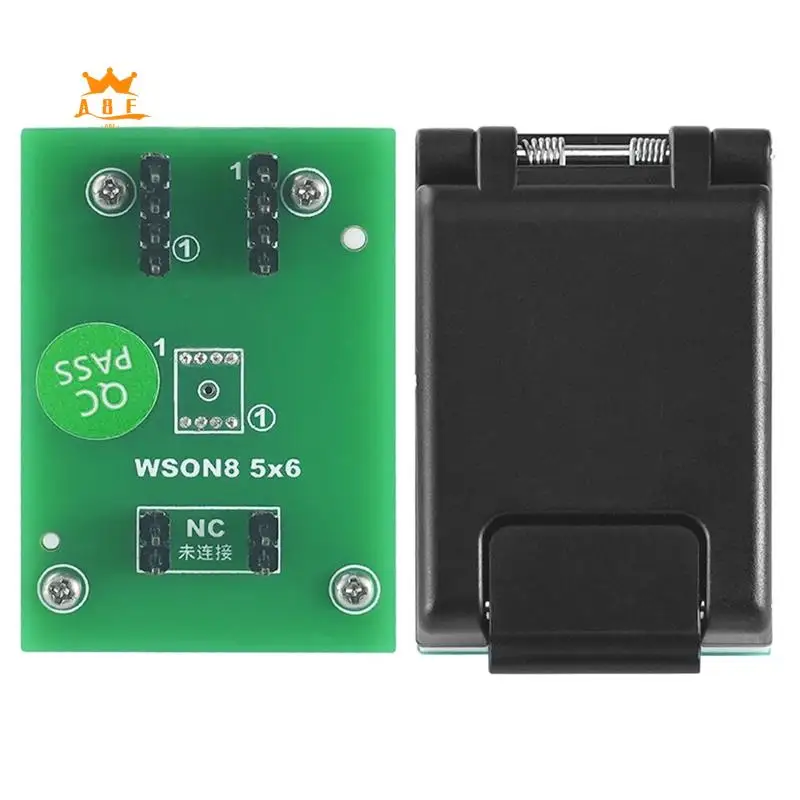 

A08E-QFN8 WSON8 DFN8 5X6/6X8 Универсальный адаптер с разъемом IC для SPI NAND NOR Flash MLF8 MLP8 SON8 с высококачественным пружинным зондом