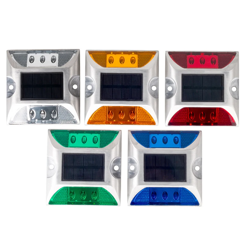 Luz LED estable alimentada por energía Solar, 1/2 piezas, para camino elevado, muelle de cubierta