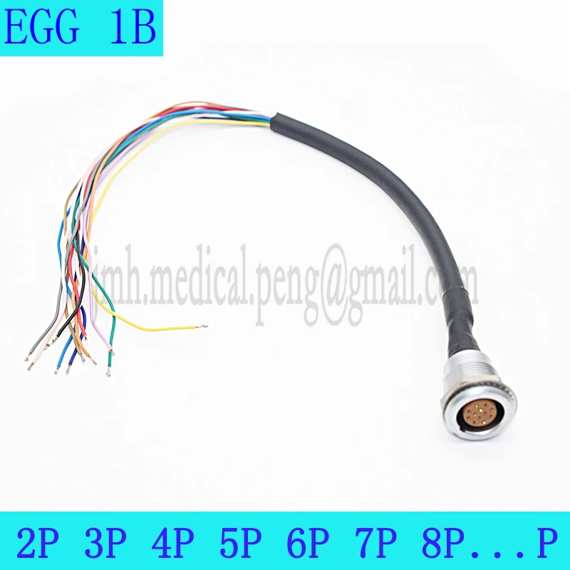 EGG 1B 2 3 4 5 6 Pin Female Socket Connector Flying Leads Cable Assemble EGG Connect PHG And FGG FHG Male Plug Lndustrial Camera