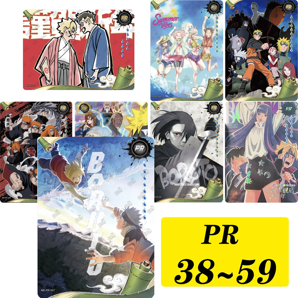 KAYOU NARUTO PR card 38~58 series Namikaze Minato Pain Bronzing Cool Collection card Christmas birthday gift Game toys