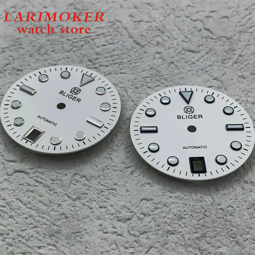 29 ملم C3 قرص مضيء قرص معقم نافذة تقويم 6 كلمات مع ملحقات تعديل ساعة الحركة NH35