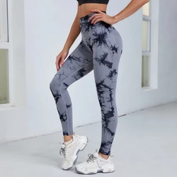 Seamless Tie Dye Leggings Women For Fitness Yoga Pants Push Up Workout Sports Legging High Waist Tights Gym Ladies Clothing