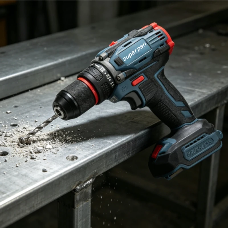 SuperPan Heavy Duty Brushless Drill Driver, Cordless Electric Screwdriver Tool for Construction, Bare Tool