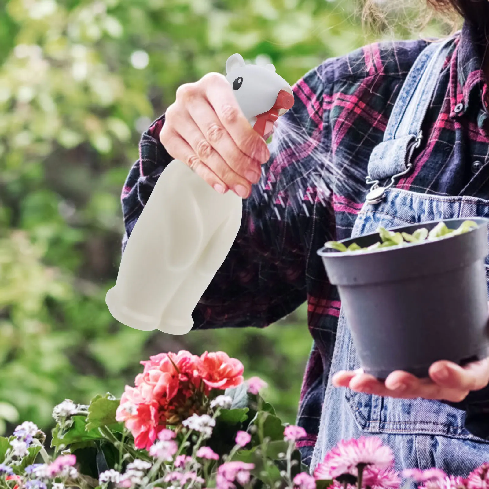 

White ABS Can for Gardens Home Plants Lightweight Plant Spray Bottle Portable Reusable Plant Mister Sprayer Bottle