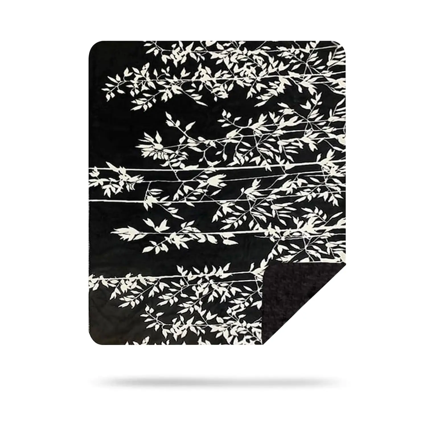 Ultimate Comfort Rustic Throw Blanket - Lightweight Microplush with Branches Design, (60x70)