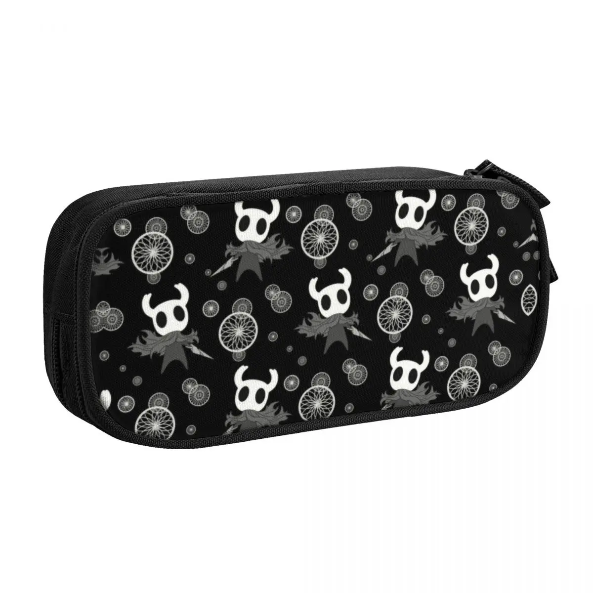 Custom Hollow Knight Pattern Kawaii Pencil Cases Large Capacity Action Adventure Game Pencil Bag Pouch Students Stationery