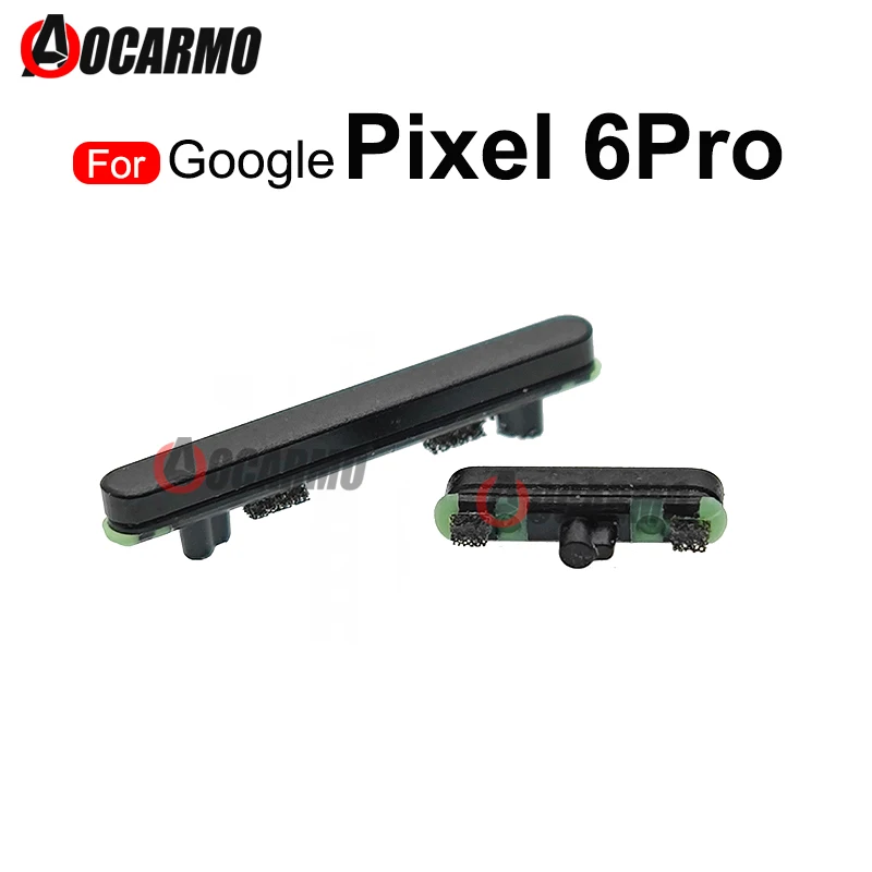 

1Set Black For Google Pixel 6 Pro 6Pro Volume Up Down Power On Off Side Key Button Replacement Parts