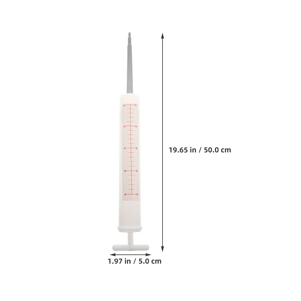2pcs Exaggerated Syringe Props for Doctor Nurse Costume – Lightweight Reusable Party Accessories