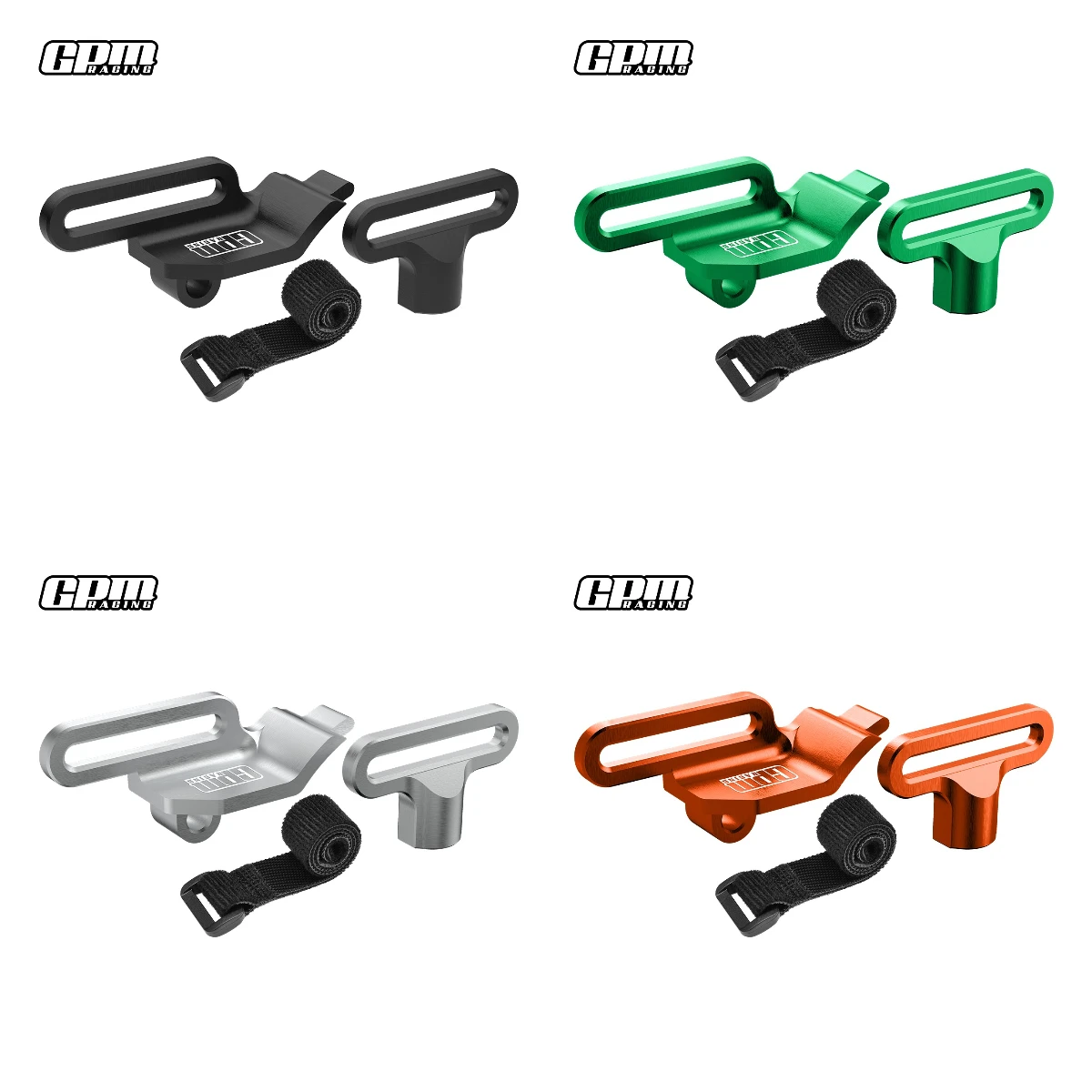 

GPM Mini Maxx / Mini XRT-108076-1 Фиксатор из сплава TRAXXAS 7075, удерживающий аккумулятор