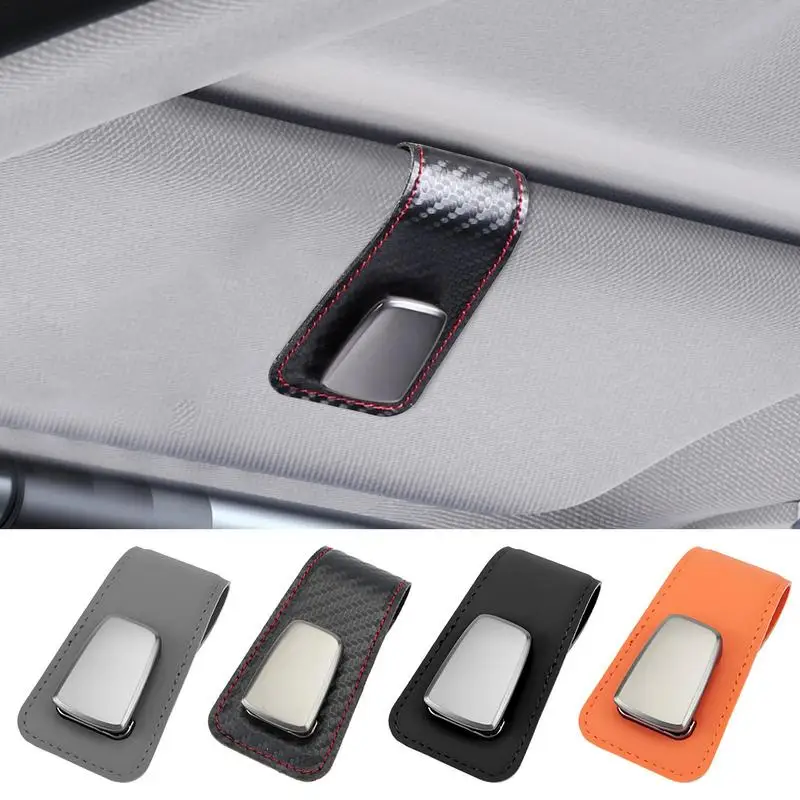 Glasses Holder For Car Small Portable Car Visor Sunglasses Holder Non-slip Eyeglass Hanger Clip Sunglasses Car Clip For Cars