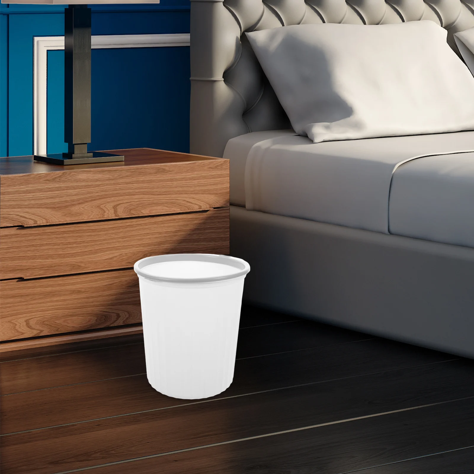 

1 Large Capacity Minimalist Trash Can Stylish Design Press Ring Odor Control Easy Clean Detachable Kitchen Bedroom Bathroom