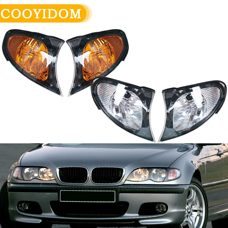 Car Corner Light For BMW 3 Sseries E46 4-Door 318i 320i 325i 330i 2002-2005 Turn Light Corner Marker Parking Light Lamp No Bulb