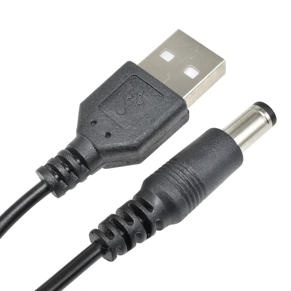USB 2.0 A-Stecker auf DC 5,5x2,1mm 5V DC-Stecker Ladeanschluss Stromkabel USB zu 5,5*2,1mm DC-Stromstecker Ladekabel – Detail 3