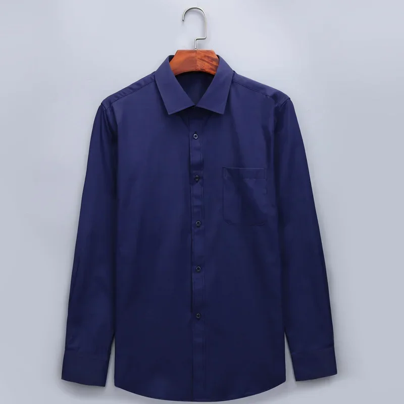 

Плюс Большой размер 8XL 7XL Slim Fit Мужская деловая повседневная рубашка с длинными рукавами Классические белые, черные, темно-синие мужские социальные классические рубашки