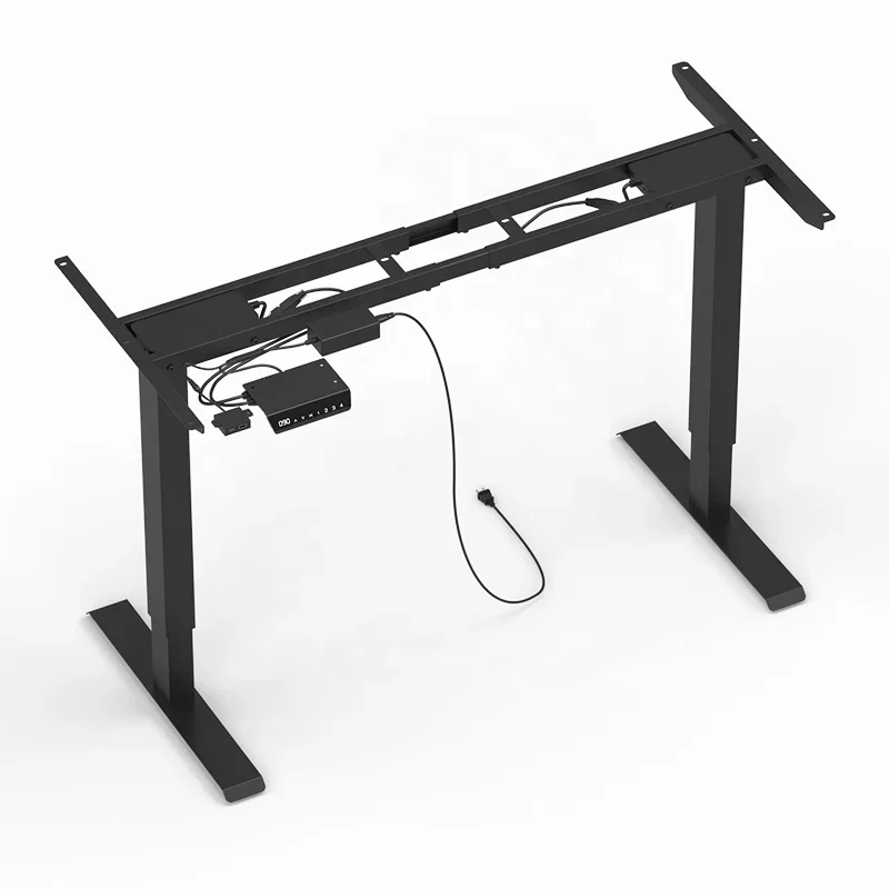 Ergonomic Dual Motor Electric Height Desk Sit Stand Desk Frame Modern Style Adjustable Intelligent Frame Office Lifting Shelf