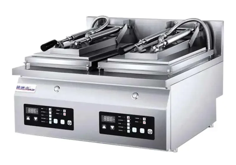 2024 Top Quality Factory Price 220V Gyoza Styles Automatic Dumpling Fryer/ Gyoza Frying Machine/Dumpling Cooker Grill