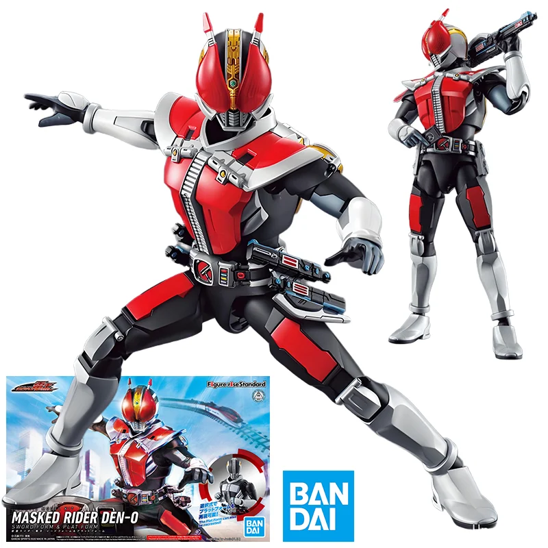 

Bandai Genuine Kamen Rider Anime Figure Model Masked Rider Den-O Anime Action Figure Toys Collectible Ornaments for Kids Gift