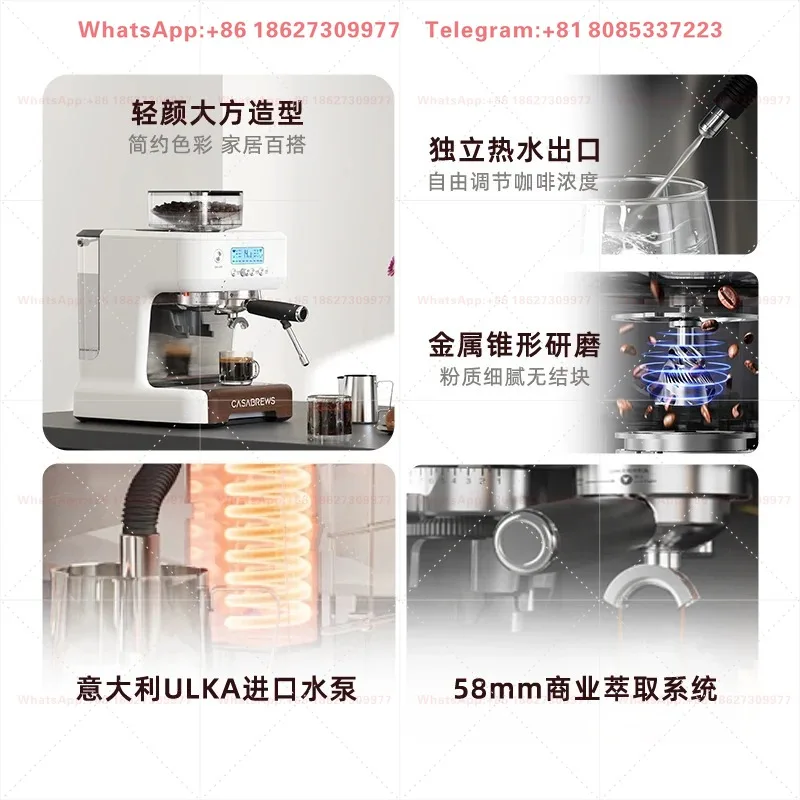 5700DOU dual pump dual boiler coffee machine with 9-piece set integrated Italian semi-automatic coffee machine with 3 holes
