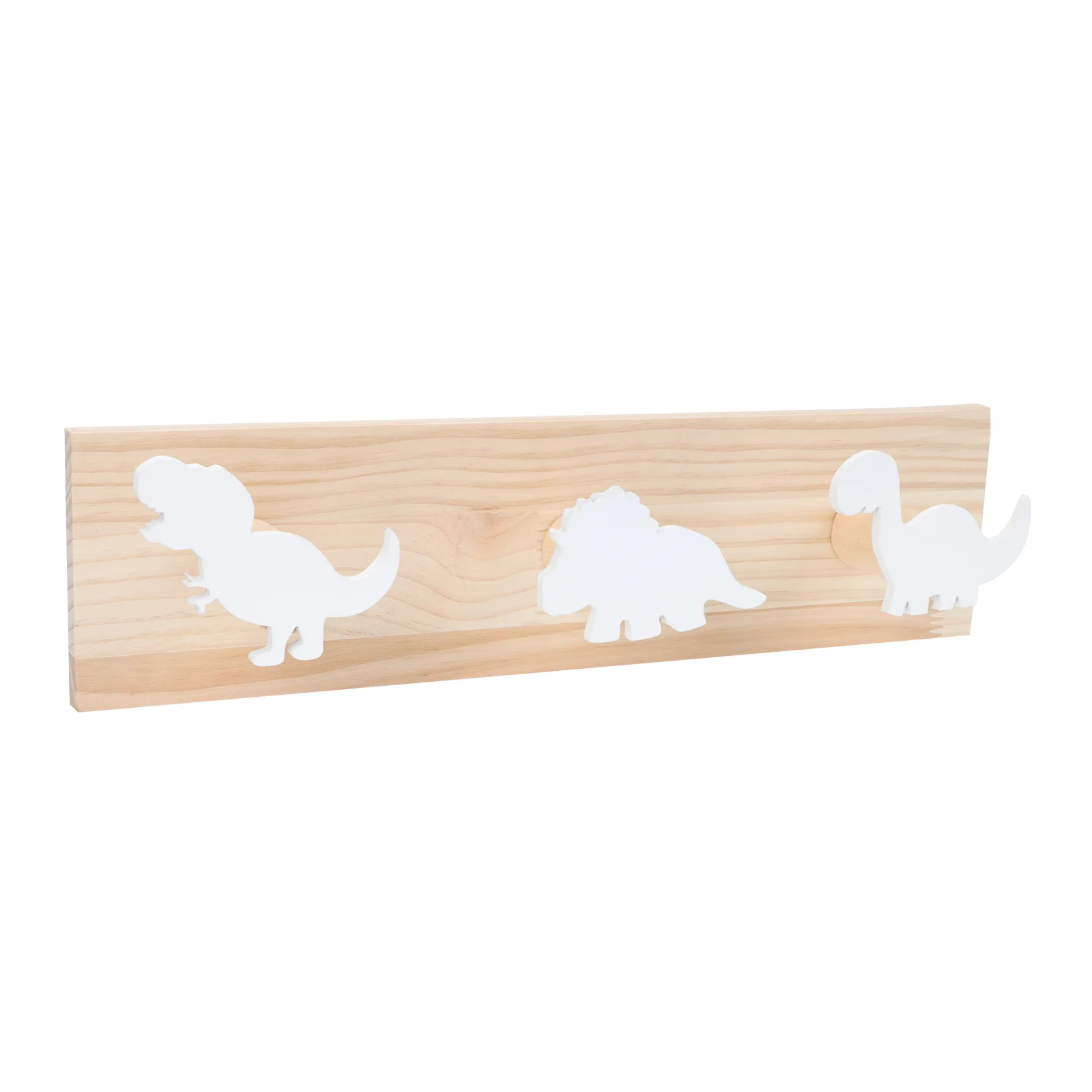 Wooden Wall mounted Dinosaur Row Hooks Home Coat Hat Creative Design Smooth Edges Hand polished Safe Eco friendly Multi function