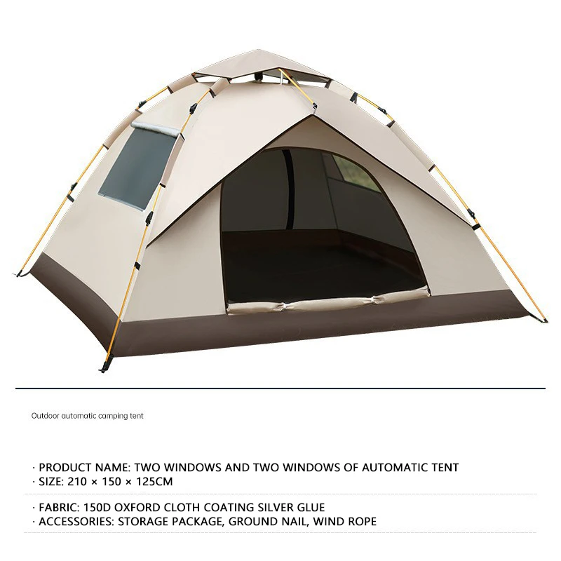 ready to ship outdoor camping tent  fully automatic waterproof sunscreen fast open  camping tent