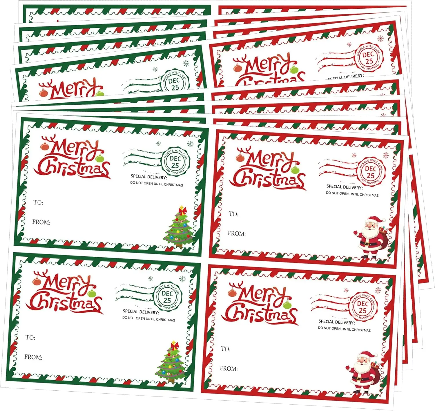 

Веселые рождественские бирки с именем, 120 шт., из Санта-Клауса, специальная доставка, подарочные бирки, этикетки, праздничная печать для конвертов для карточек, подарки, упаковка